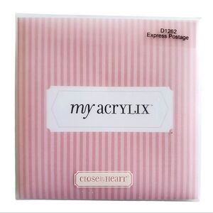 M01 * Close To My Heart My Acrylix D1262 Express Postage Rubber Stamp Set